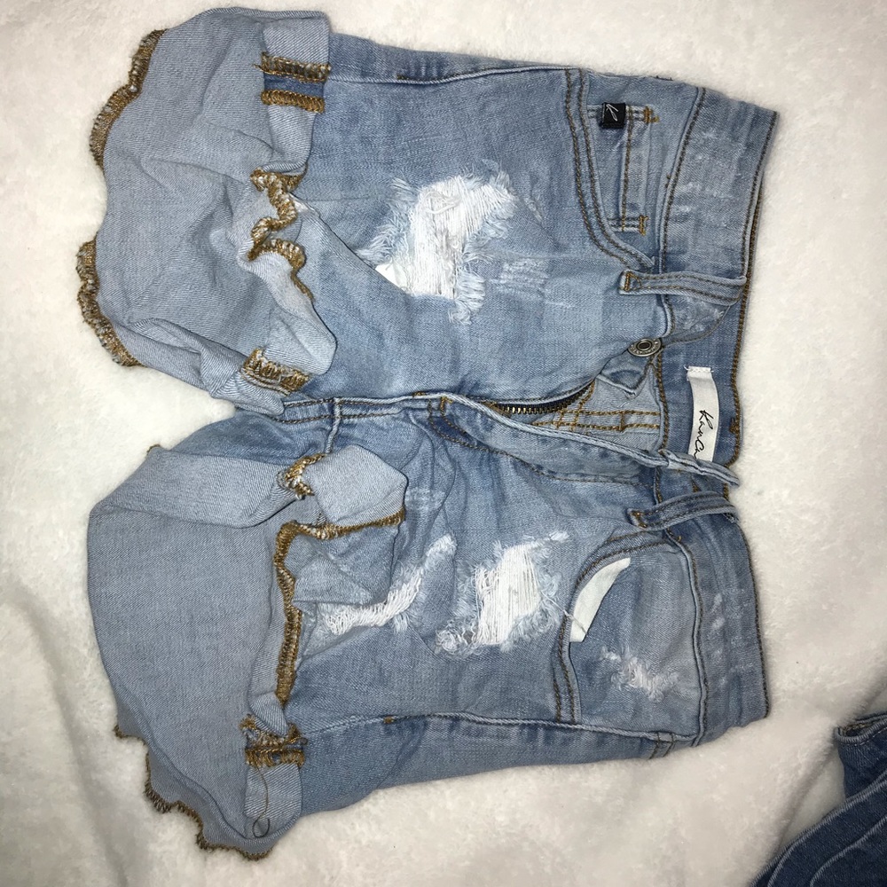 Denim shorts
